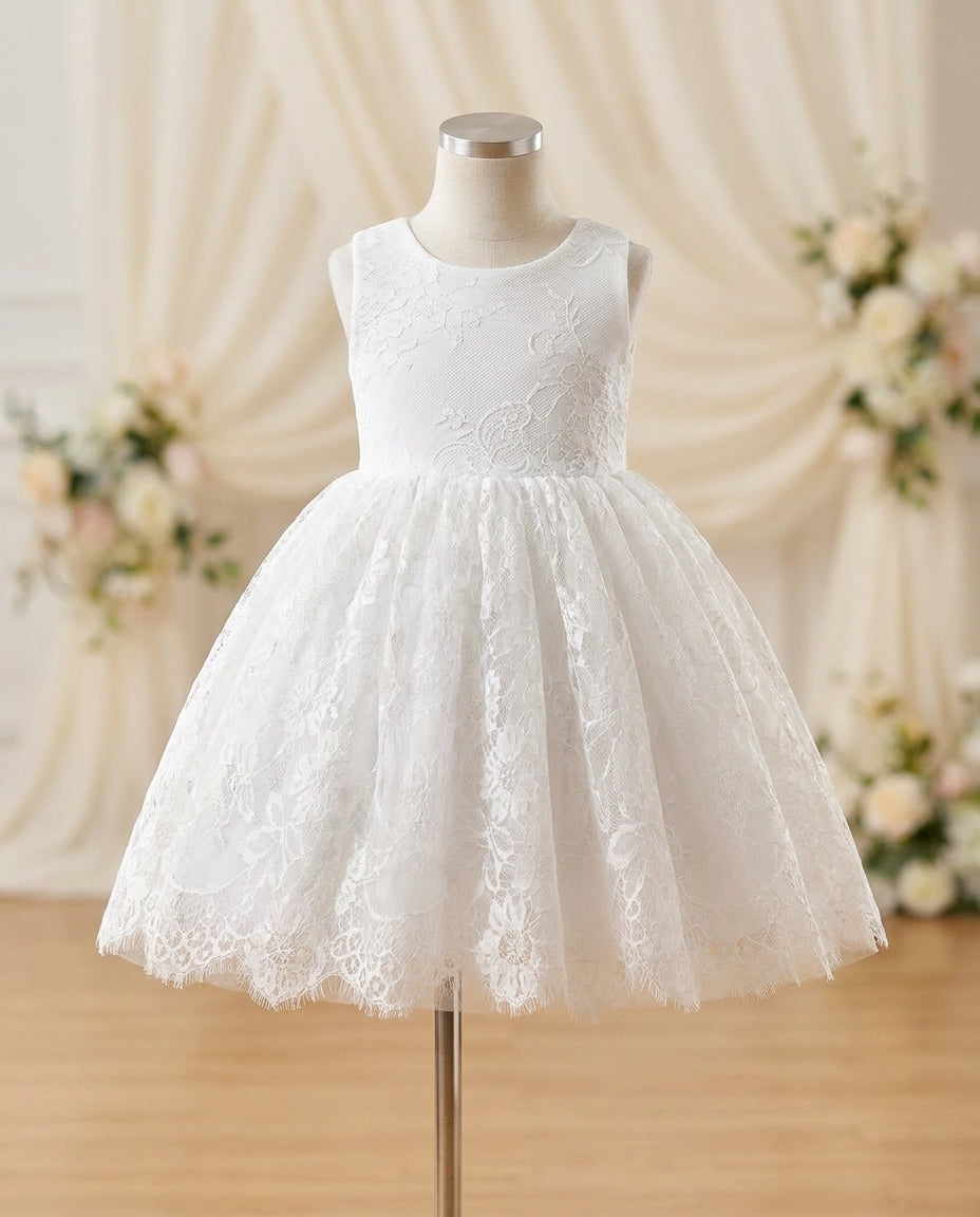 Baby Girl White Baptism Lace Dress