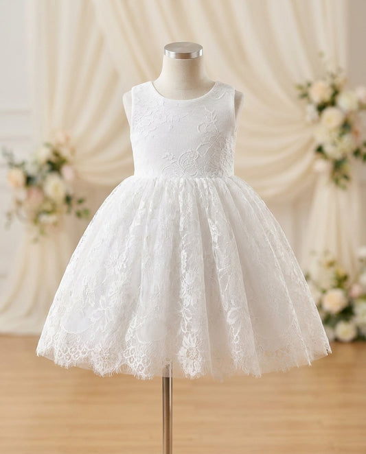 Baby Girl White Baptism Lace Dress