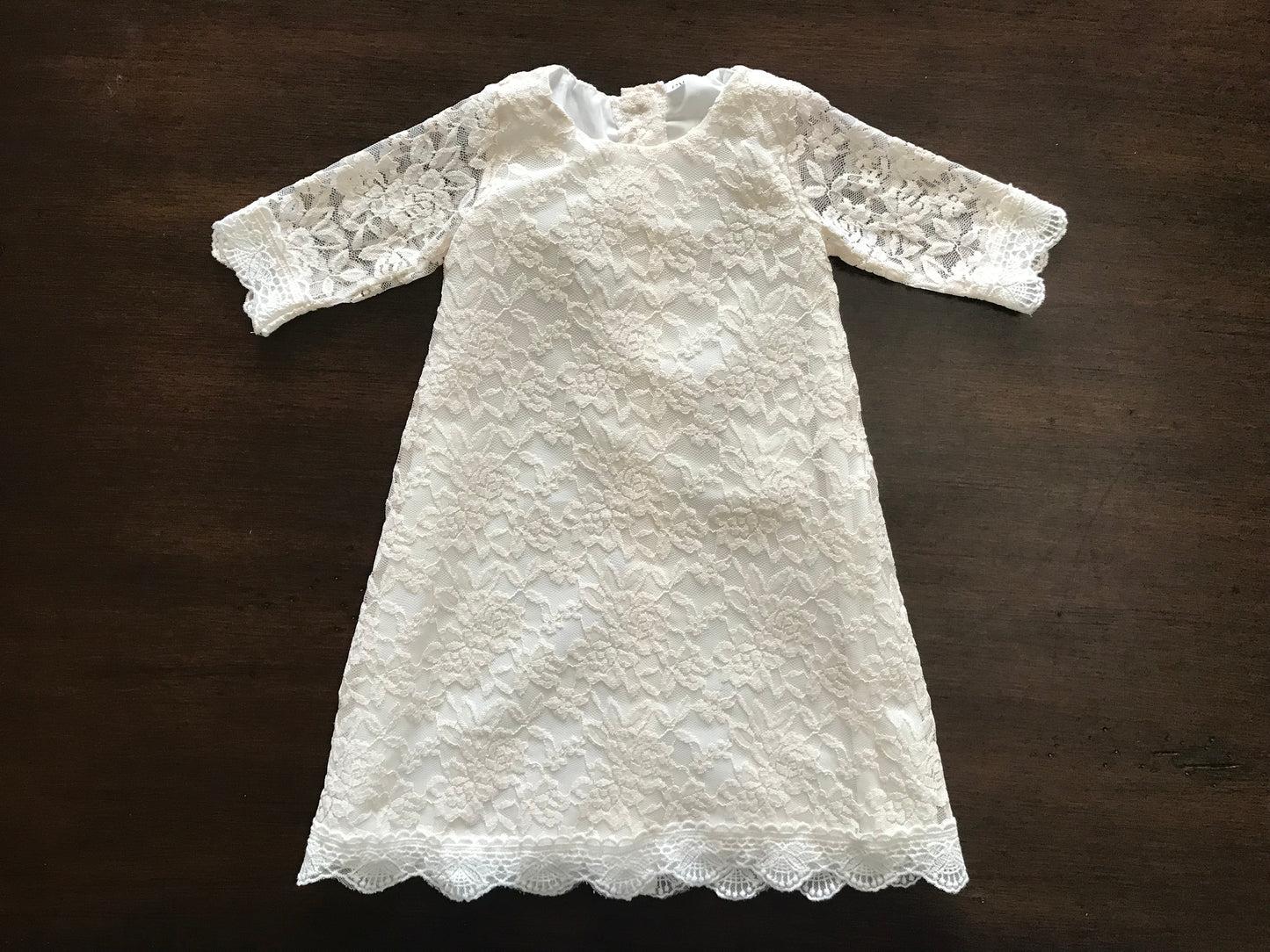 Champagne Baptism Bell Dress
