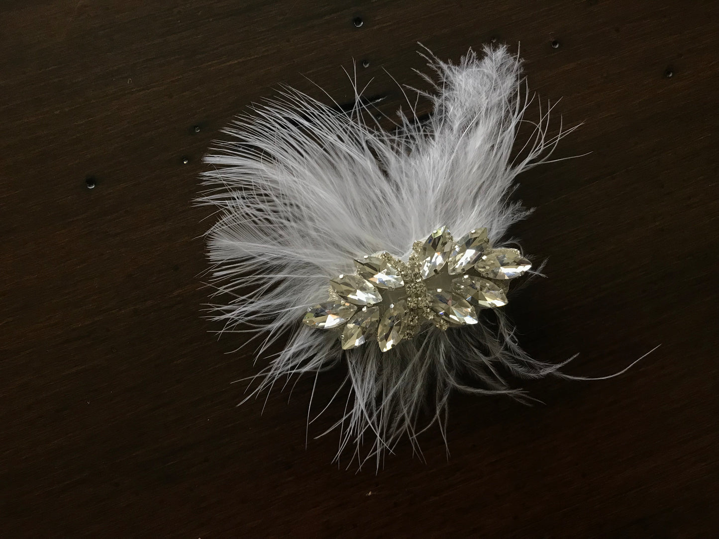 Baby Baptism Rhinestones Hair Clip and Baby Rhinestones Sash