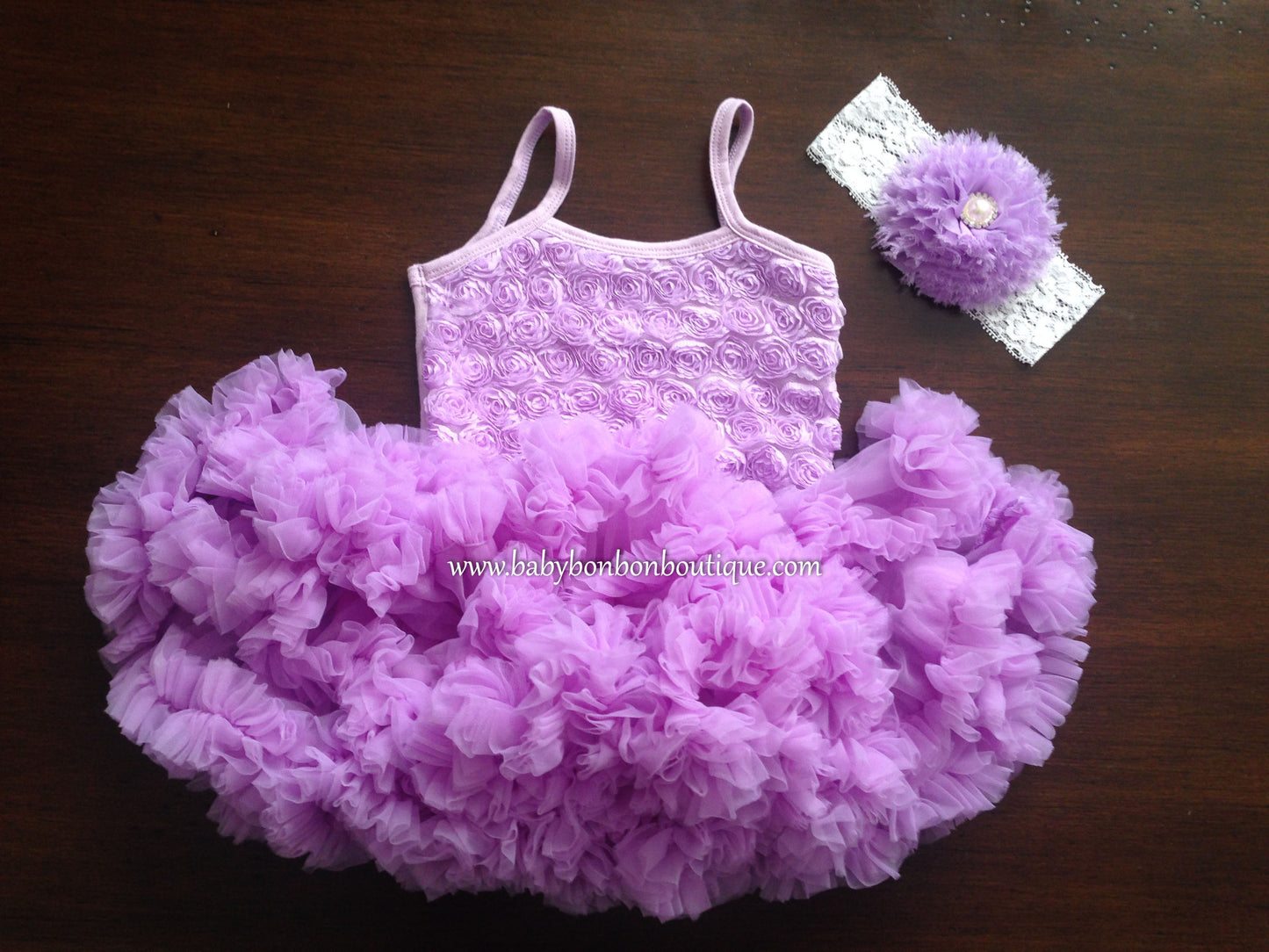 Lavender Fluffy Baby Petti Skirt Dress