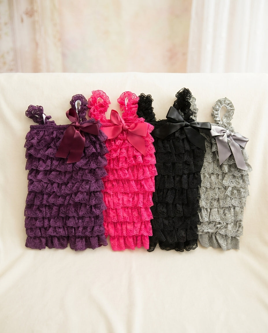 Baby Girl Black Lace Romper, Lace Rompers