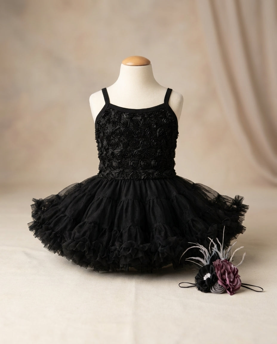 Baby Black Petti Dress