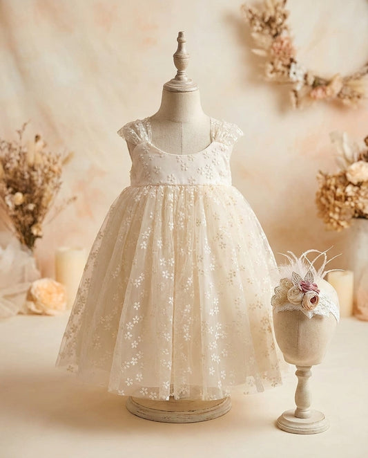 Baby Girl Tulle Dress with Headband