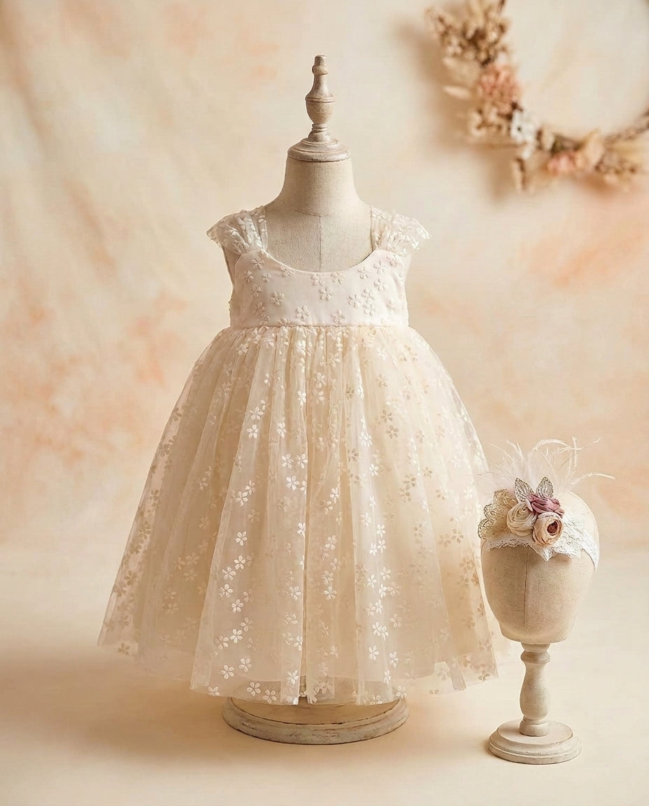 Baby Girl Tulle Dress with Headband