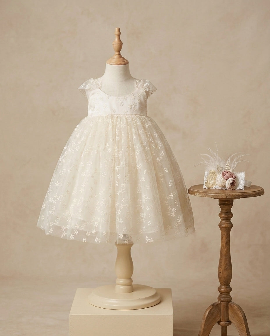 Baby Girl Tulle Dress with Headband