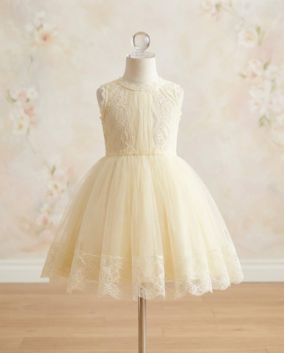 French Summer Baptism Dress
