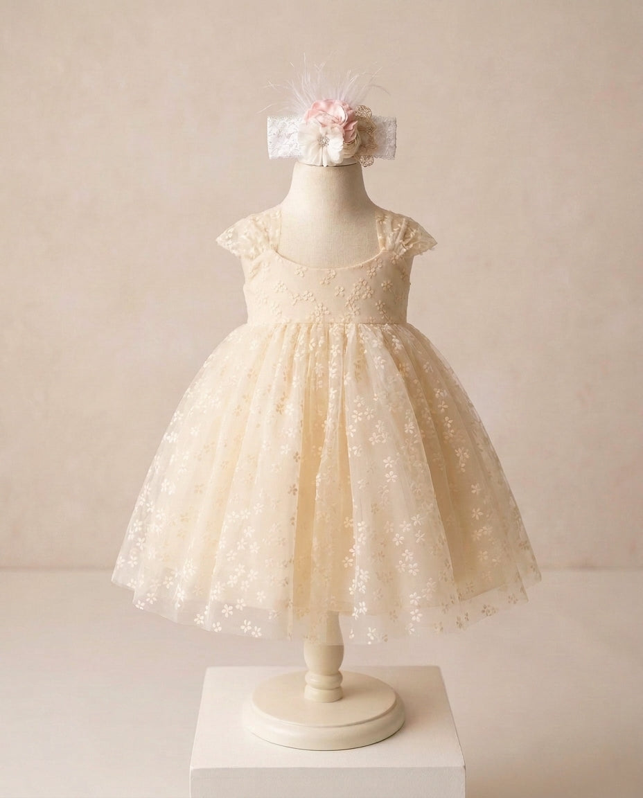 Baby Girl Tulle Dress with Headband