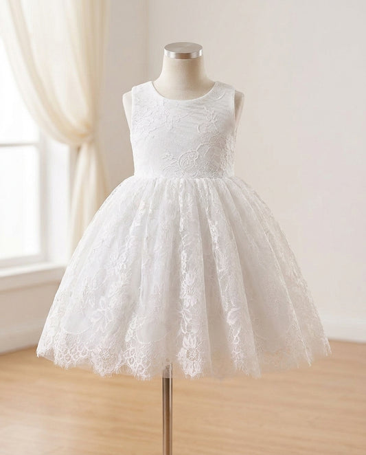Baby Girl White Baptism Lace Dress