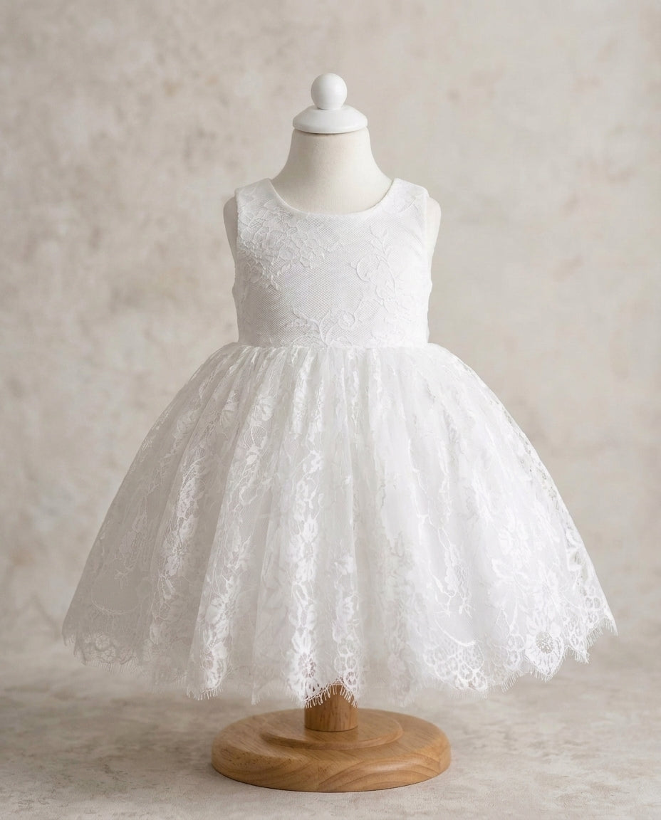 Baby Girl White Baptism Lace Dress