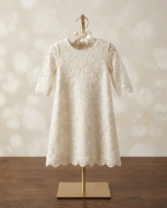 Champagne Baptism Bell Dress