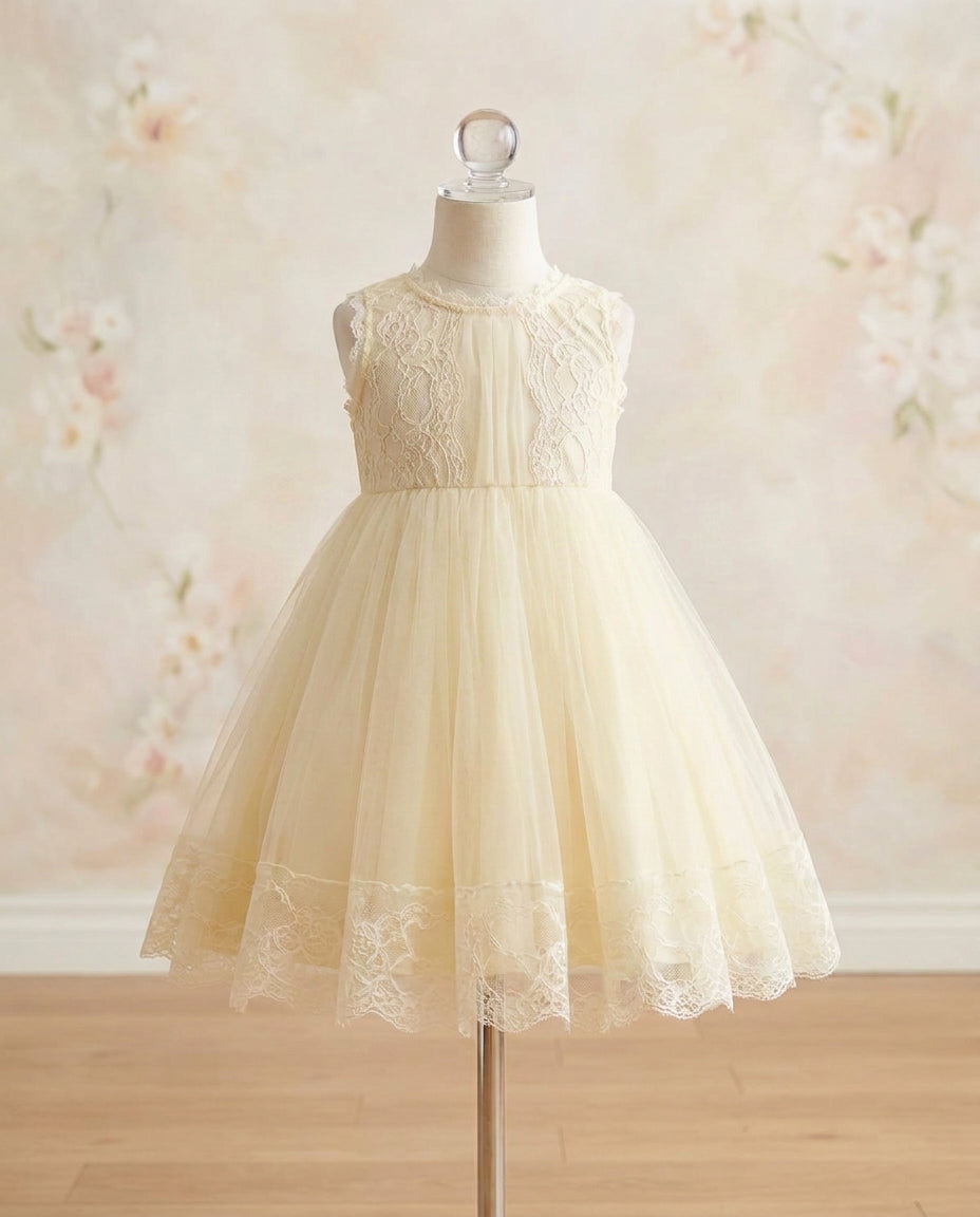 French Summer Baptism Dress