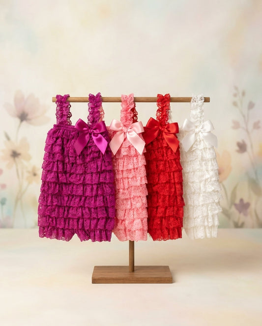 Lace Baby Romper, Smash Cake Romper