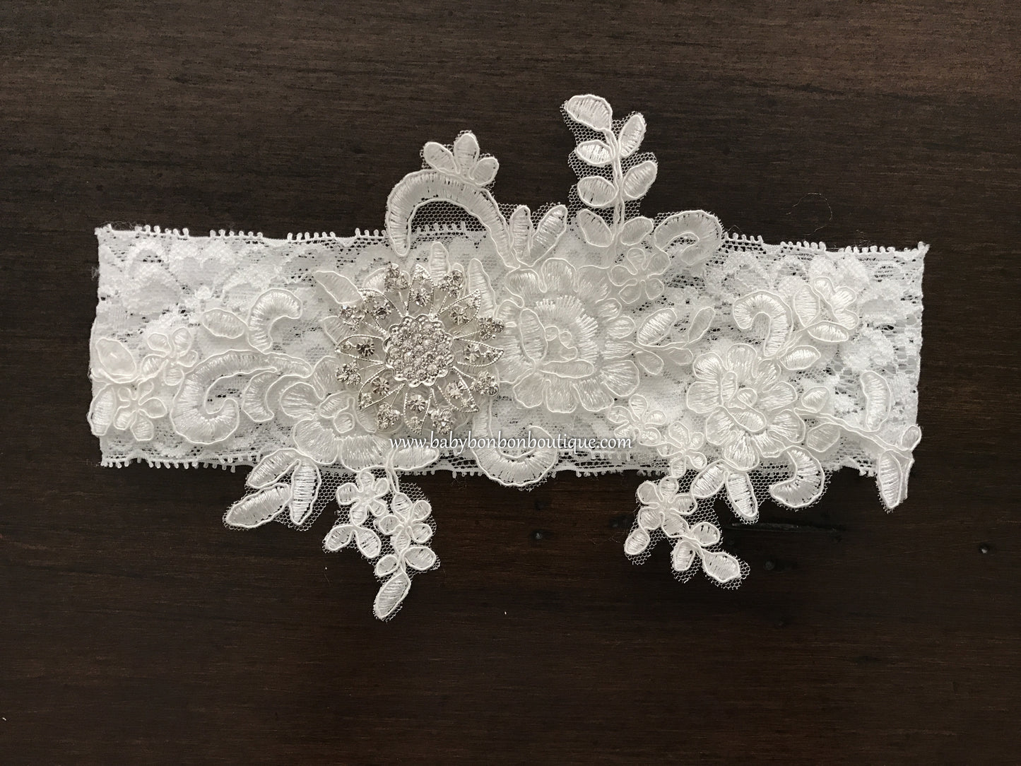 Ivory Baptism Headband, French White Baptism Headband