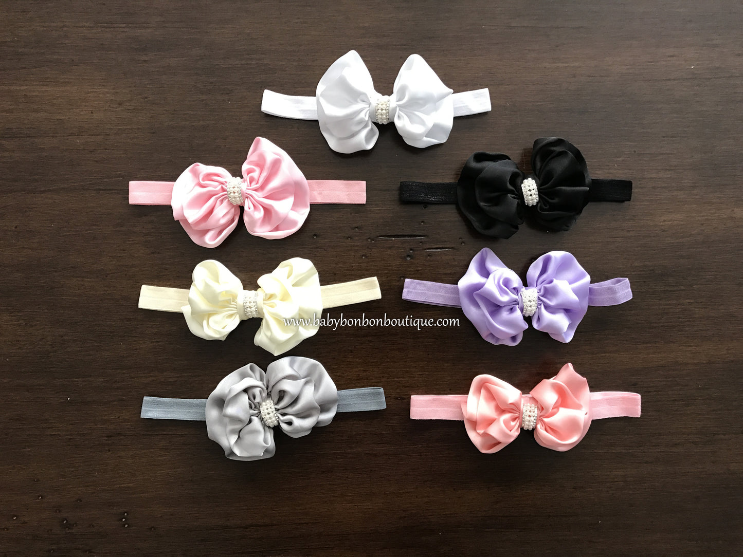 Baby Bow and Rhinestone Headband