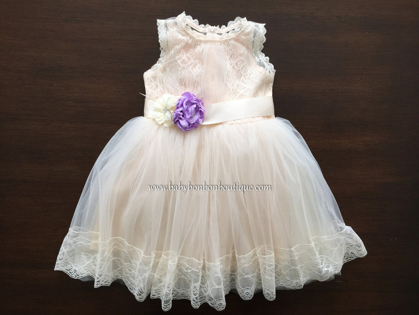 Baby Baptism Lace Dress, Flower Girl Dress