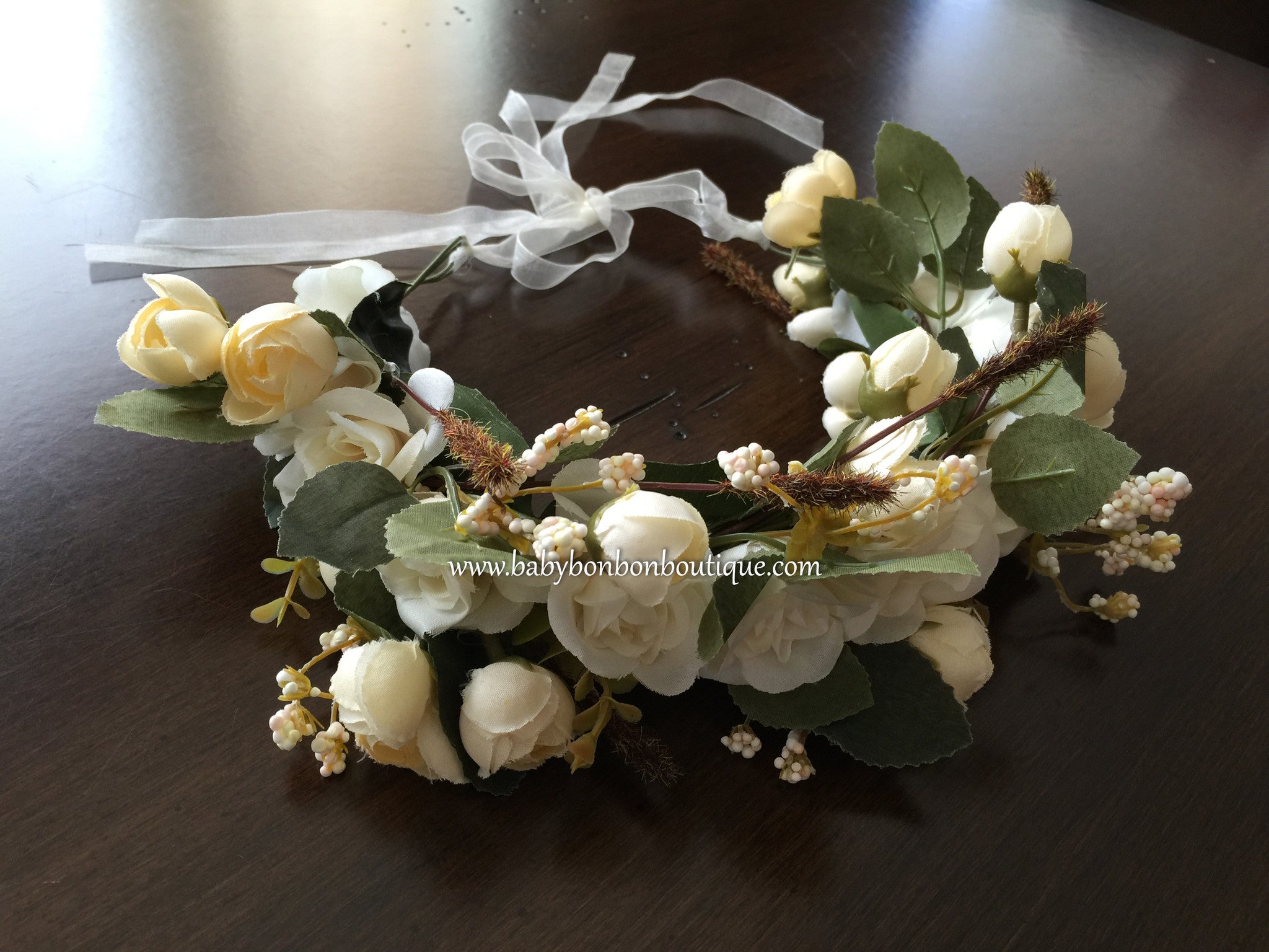 Flower head store wreath baby